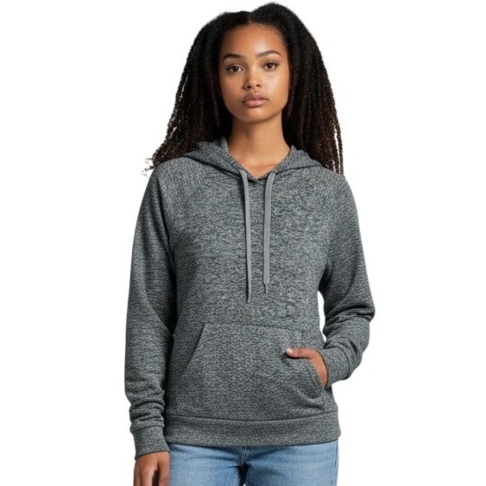 Outdoor Voices Heather Gray Pullover Hoodie Sweatshirt Long Sleeve Women's Sz L